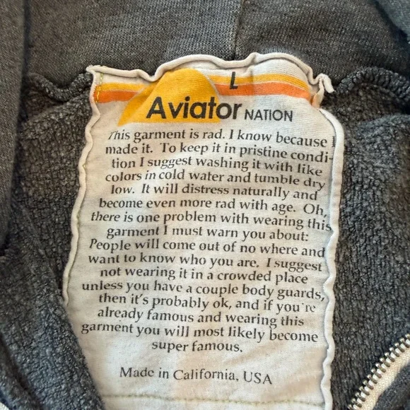 Aviator Nation Hawaii Patch Zip Hoodie - Picture 16 of 16